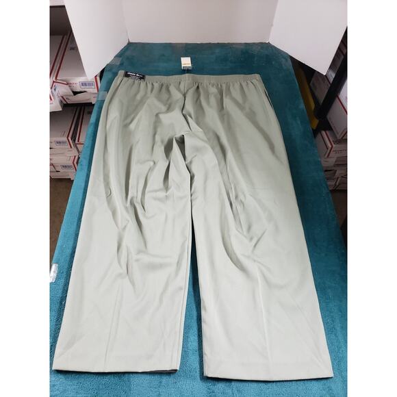 Alfred Dunner Dress Pants Size 24 W Womens Green Pull On Stretch Ladies NWT - Picture 8 of 12